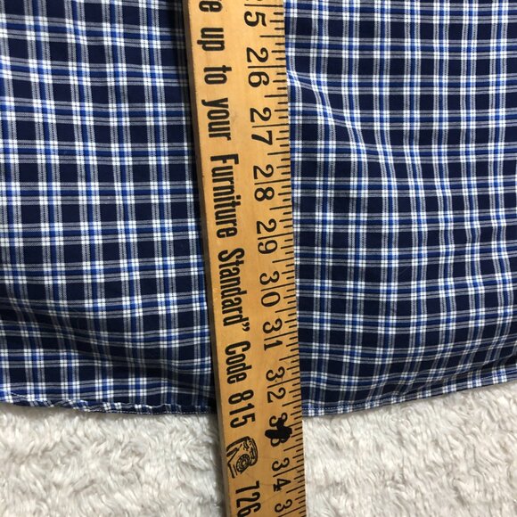 Polo Ralph Lauren Blake Men's Cotton Button Front Shirt Blue/Black Plaid Size XL - Picture 6 of 6